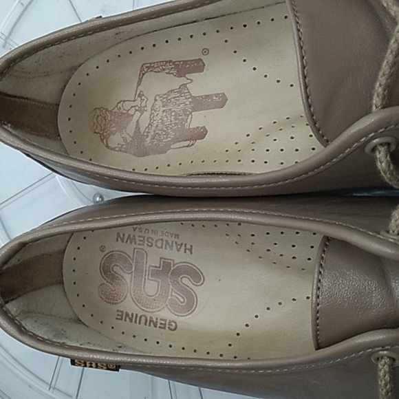 Sas made in USA comfort shoes 9 tan lace up - Picture 8 of 9